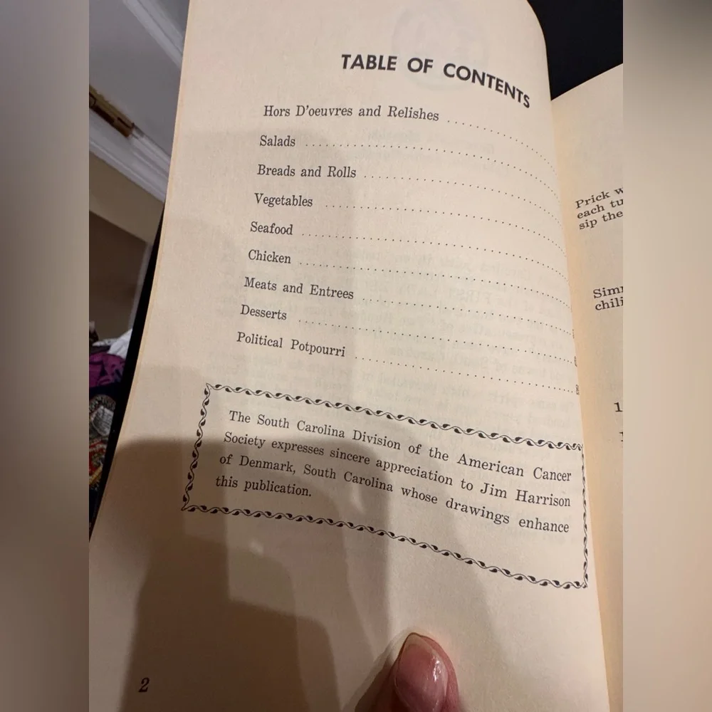 First Lady Cookbook 1976 200 years South Carolina cookery